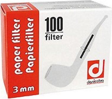 Denicotea Papierfilter 3mm / 100 Stück